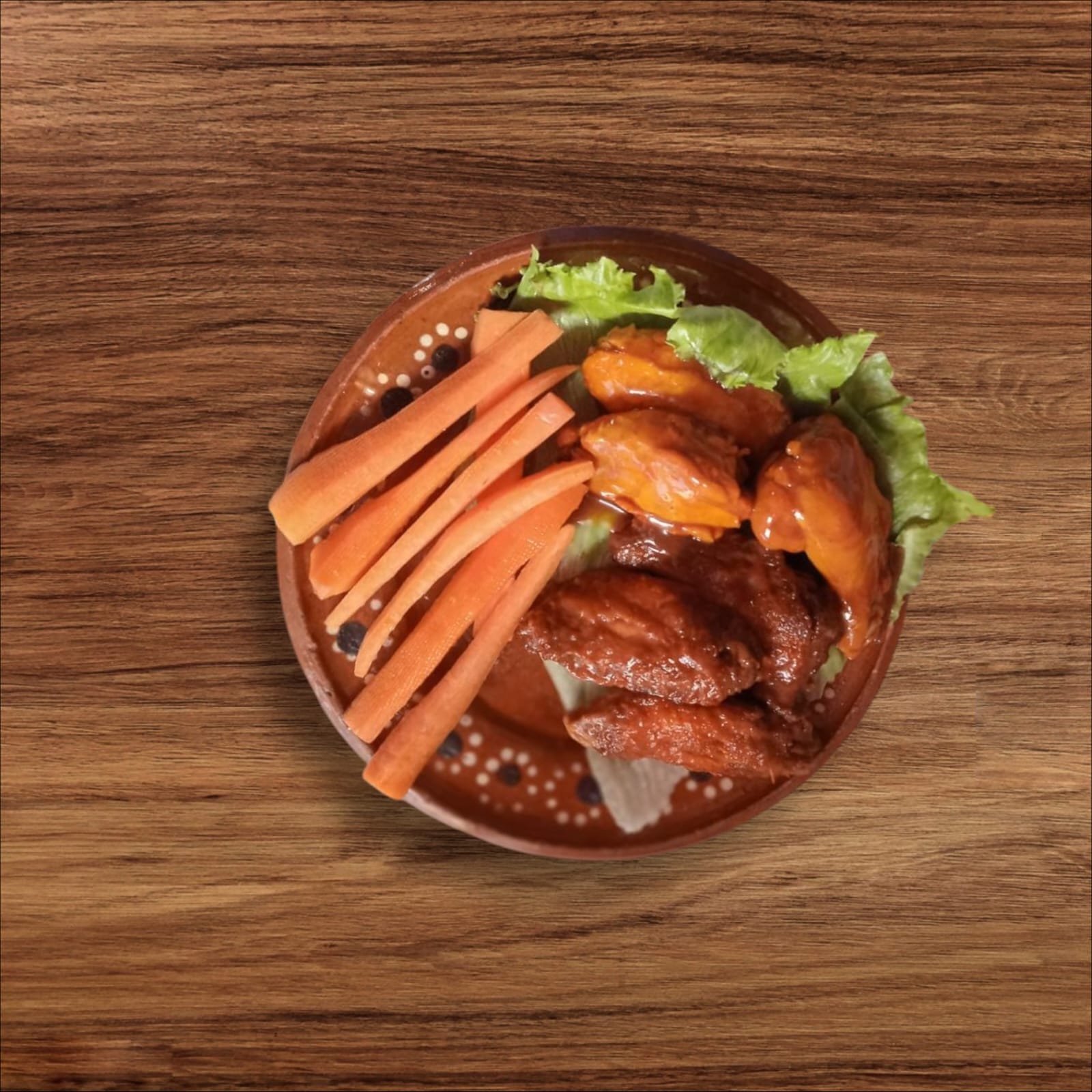 Alitas con Salsa Red Hot