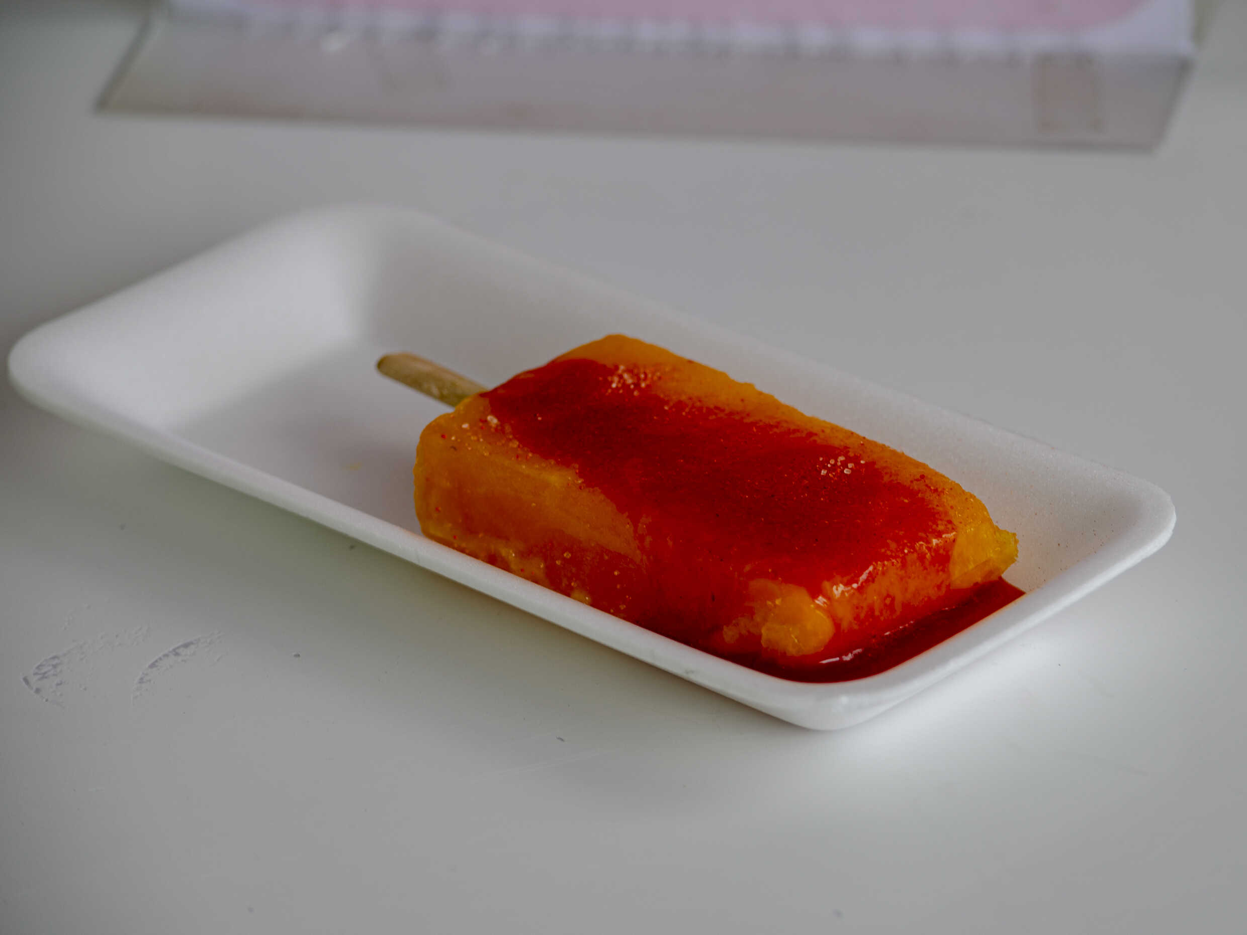 Paleta de Mango con Chamoy, de Agua