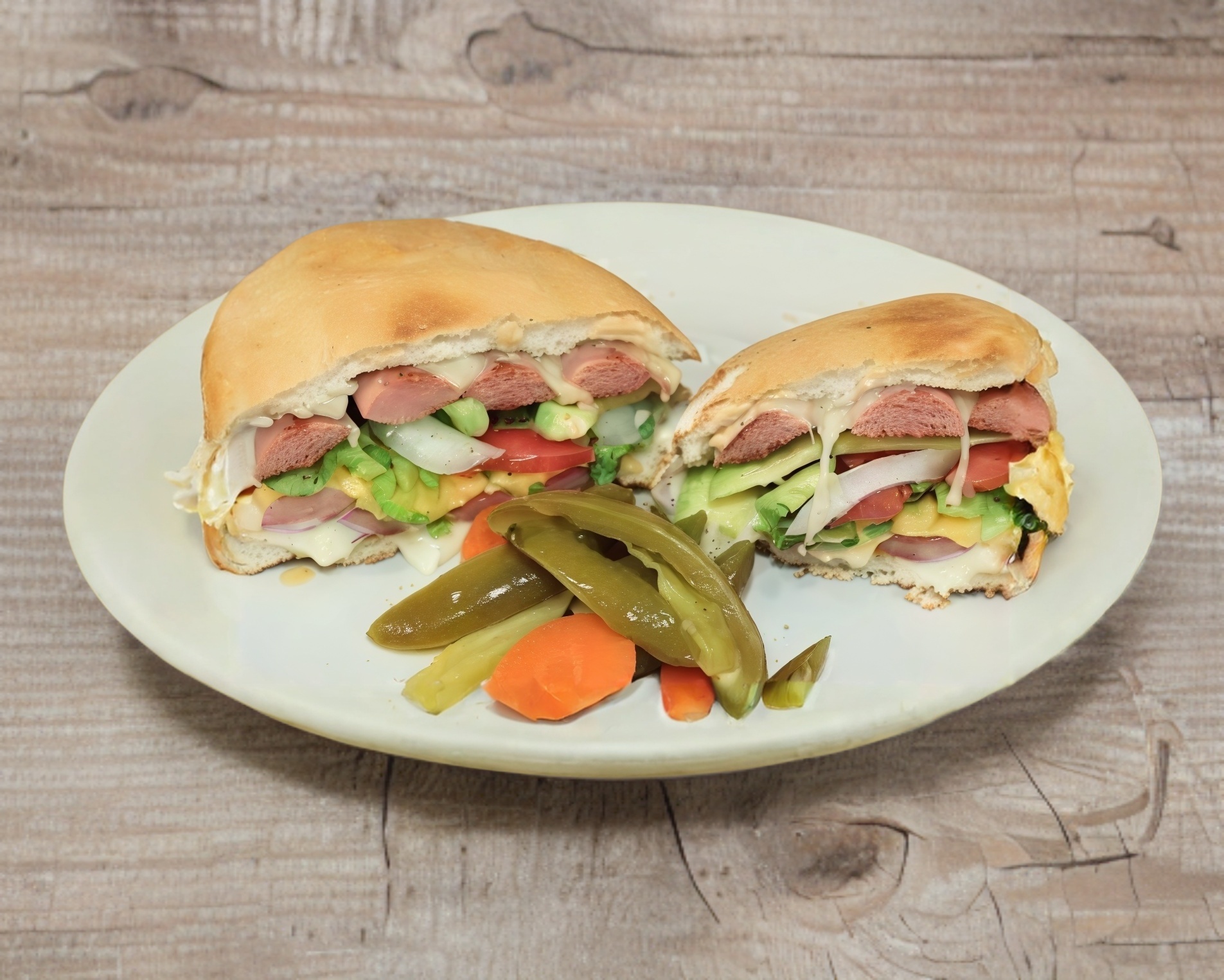 Torta Jamón y Salchicha