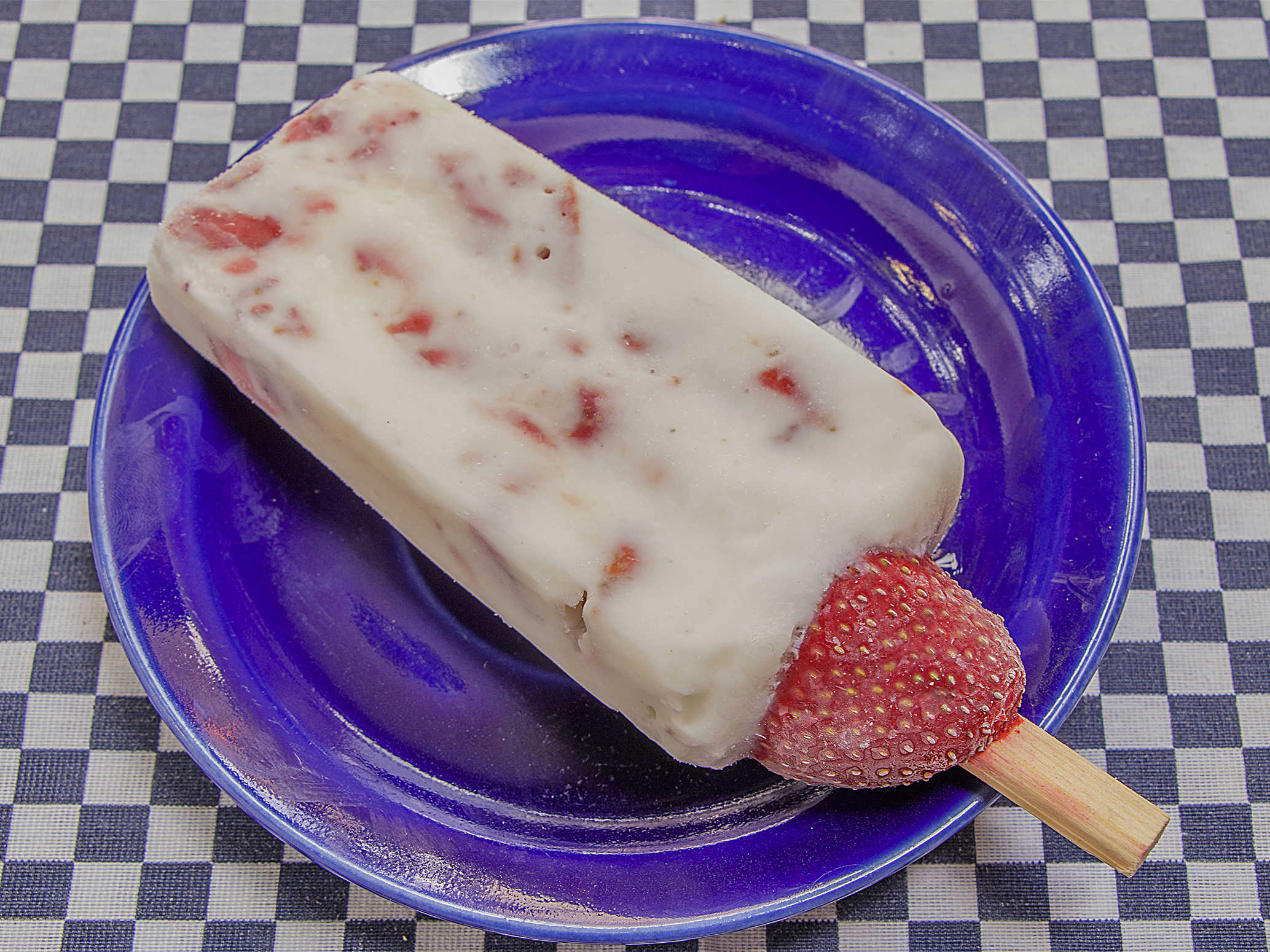 Paleta de Fresas con Crema