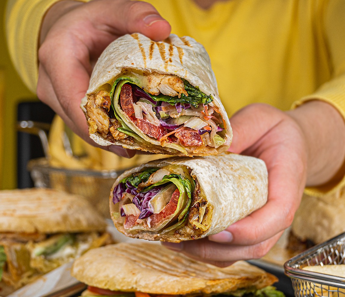Cesar Chicken Wrap.