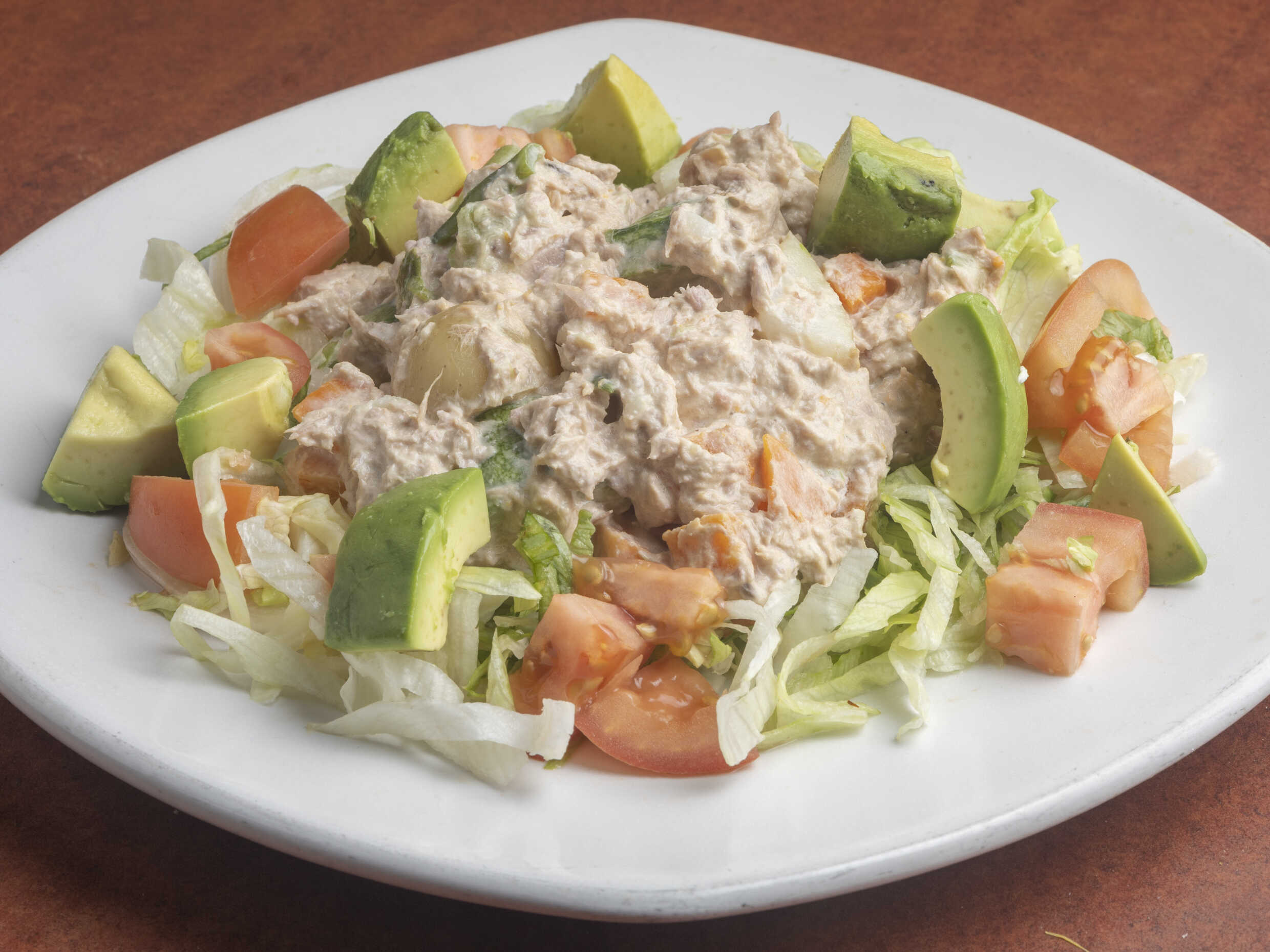 Ensalada de pollo con mayonesa ligth