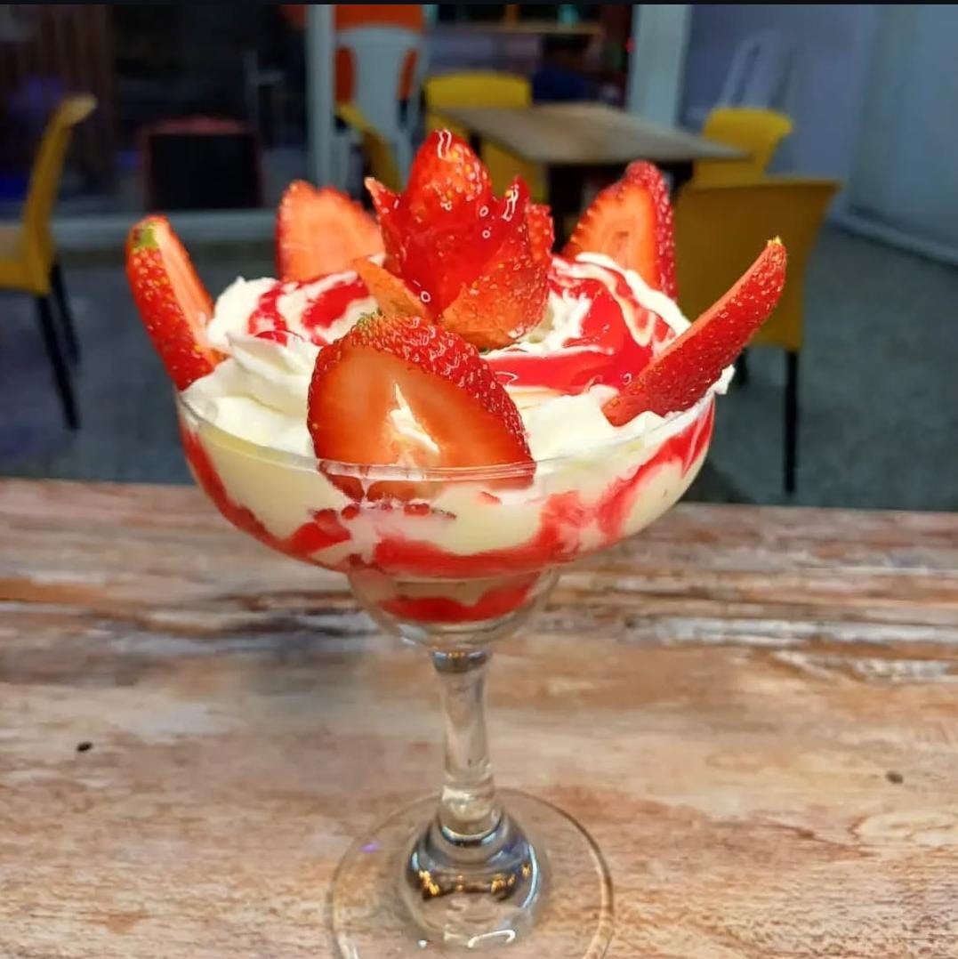 Fresas con Helado