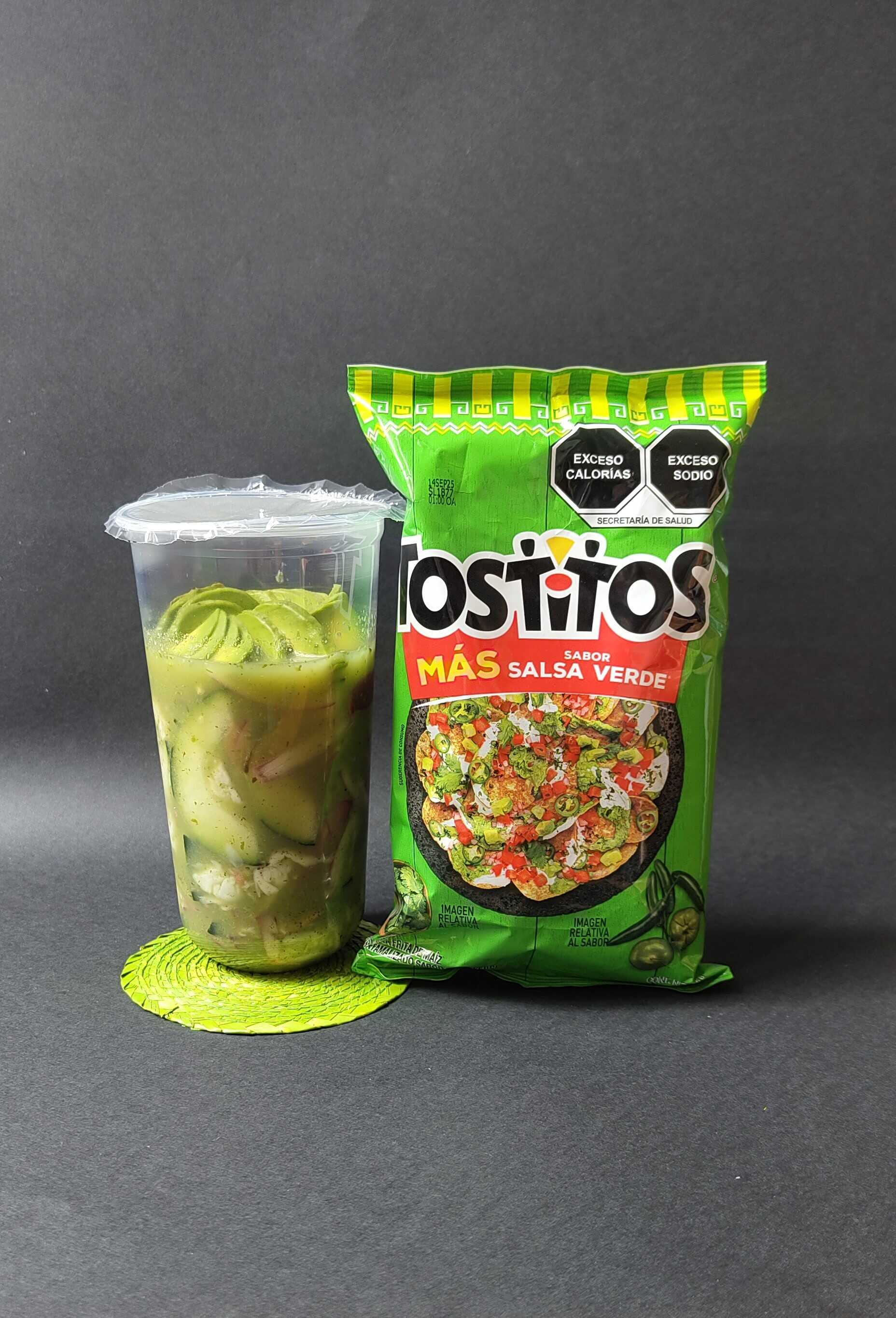 Aguachile Verde con Tostitos