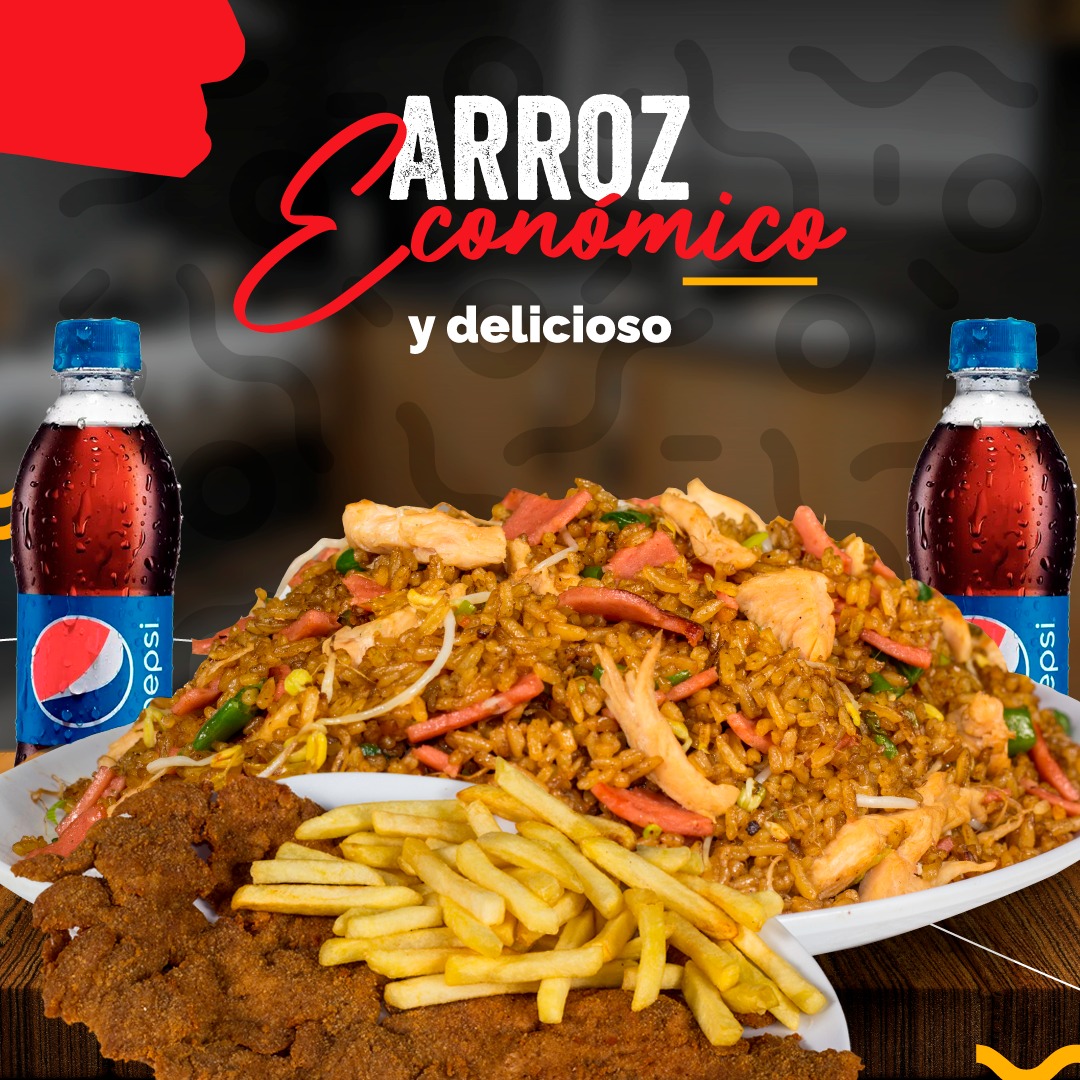 Combo Chino (2P) + Chuleta + Papas + 2 Bebidas