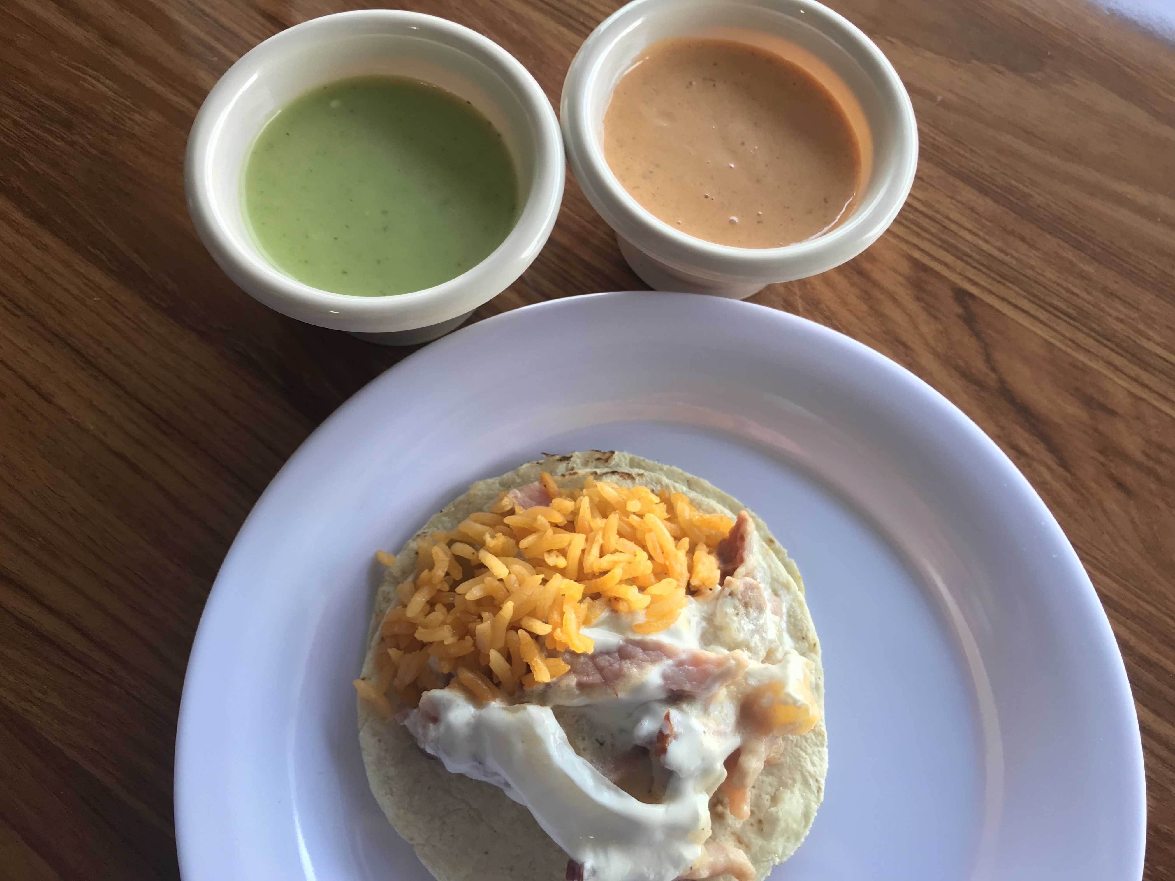 Taco de papa rellena