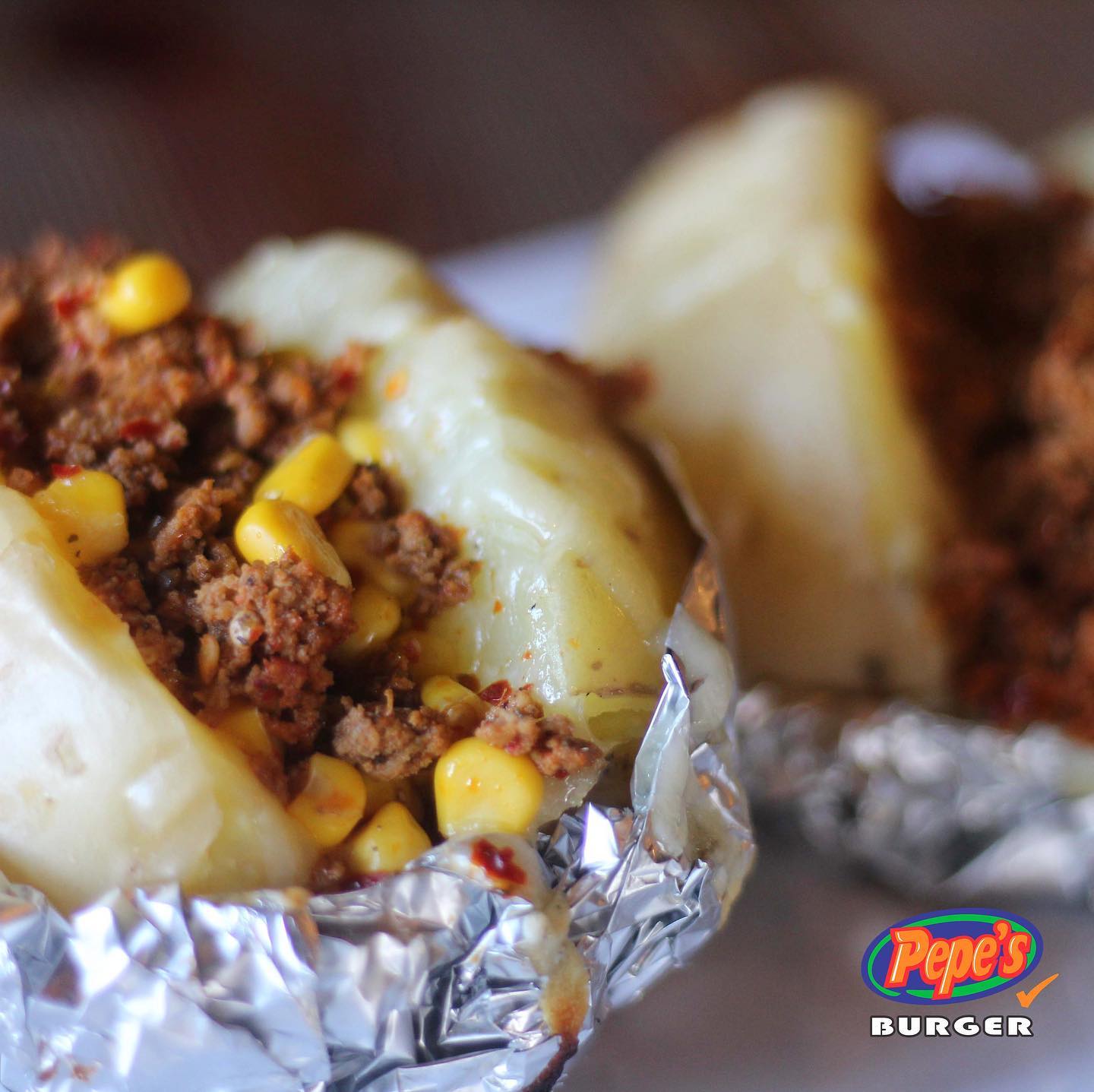 Papa Asada con Elote