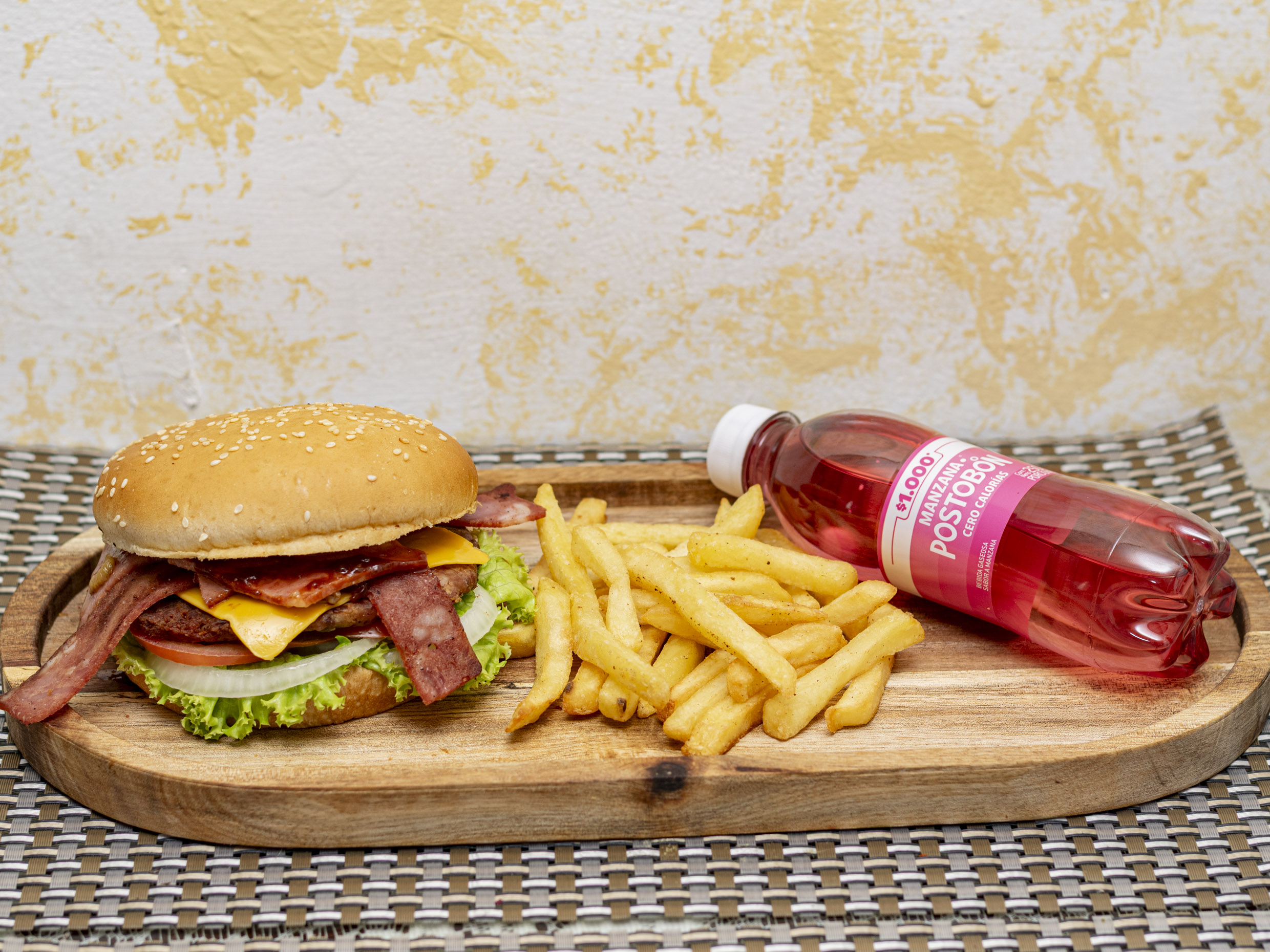 Combo Hamburguesa Bacon