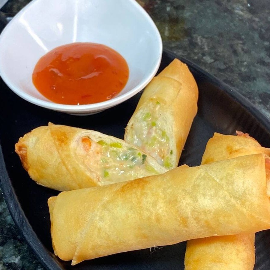 Camarão com Catupiry e alho poró