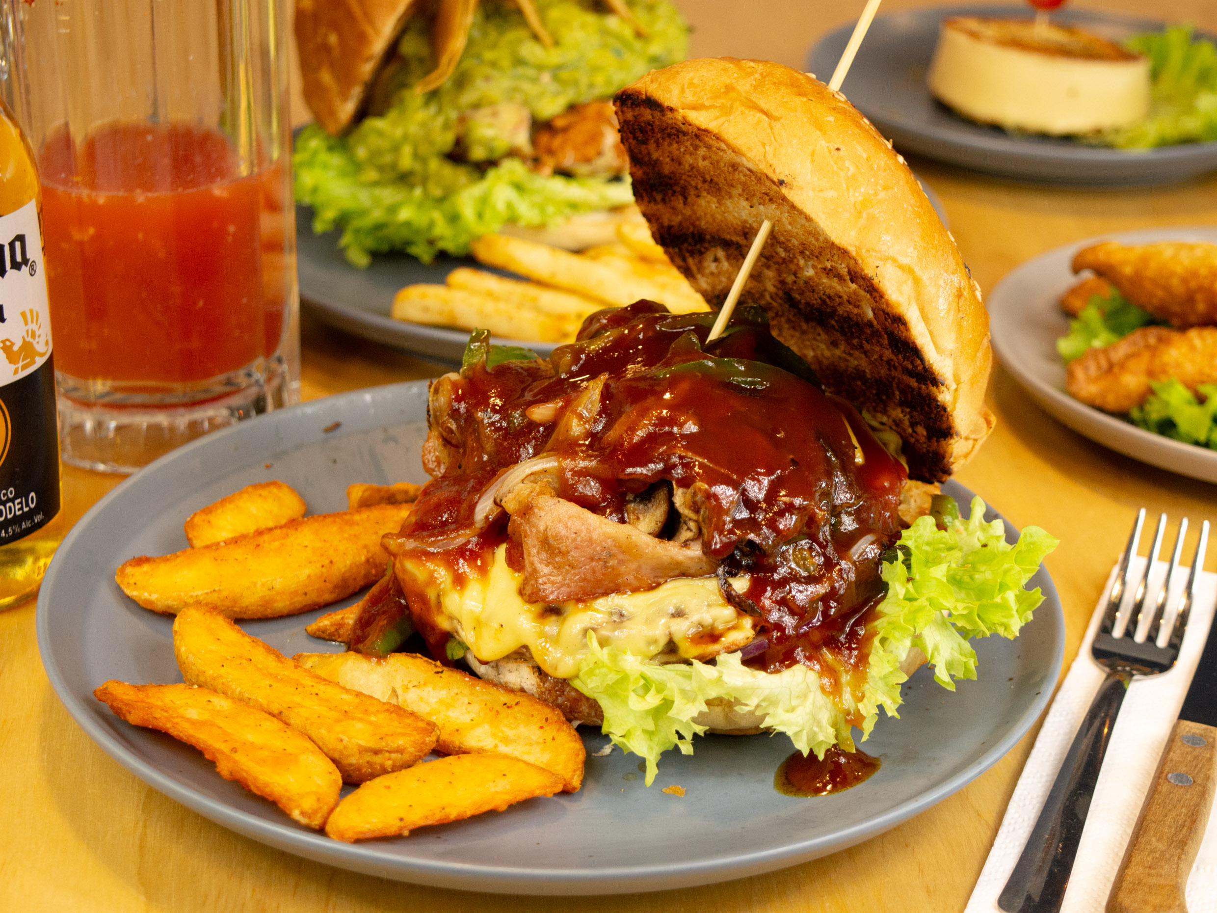 Hamburguesa BBQ 30%