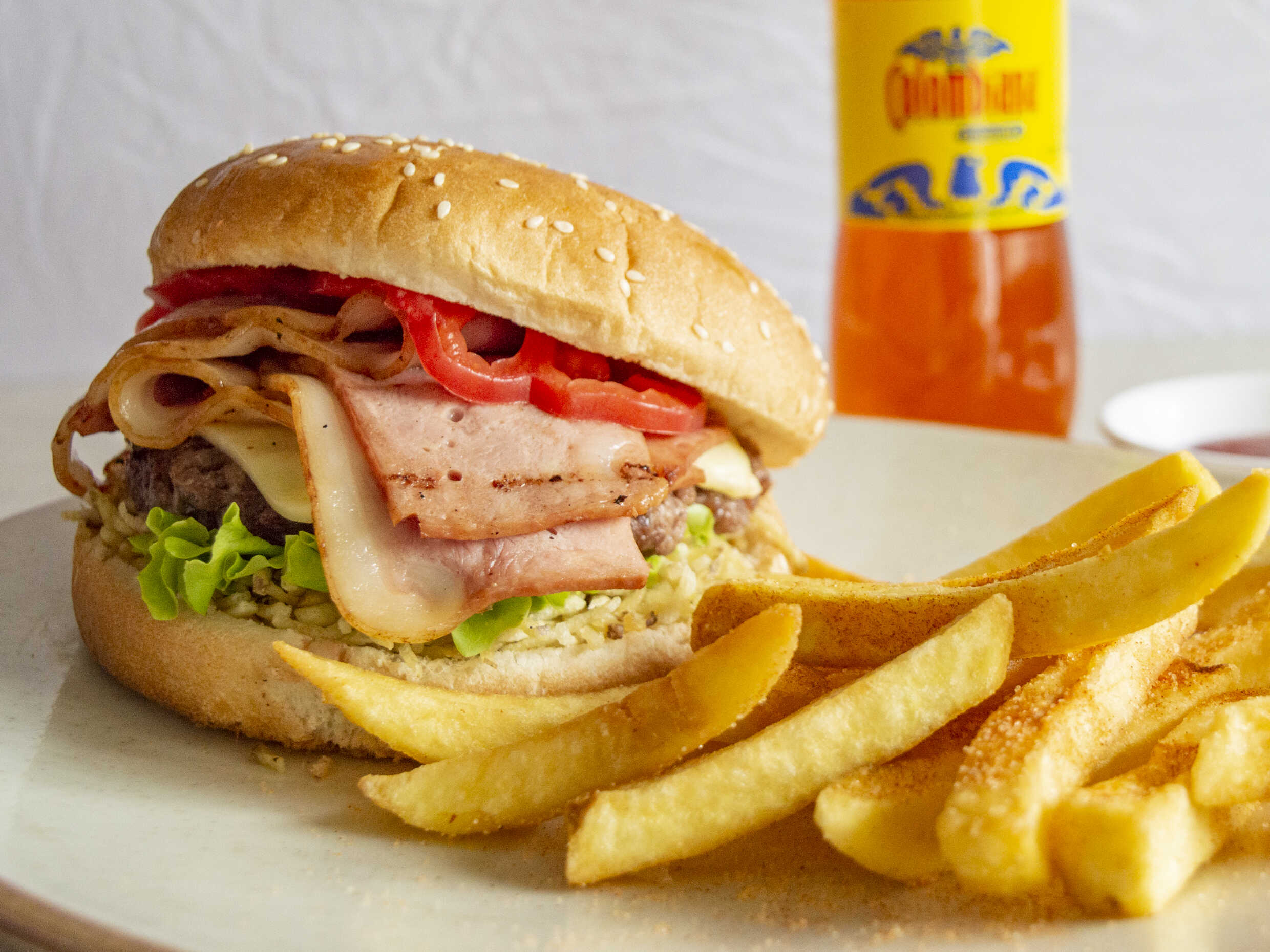 Hamburguesa Bacon En Combo