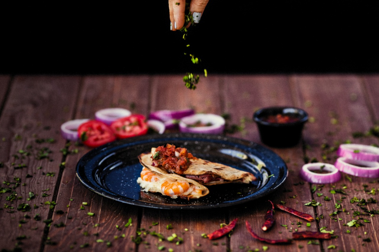 Tacos Zarandeados Camarón con Queso