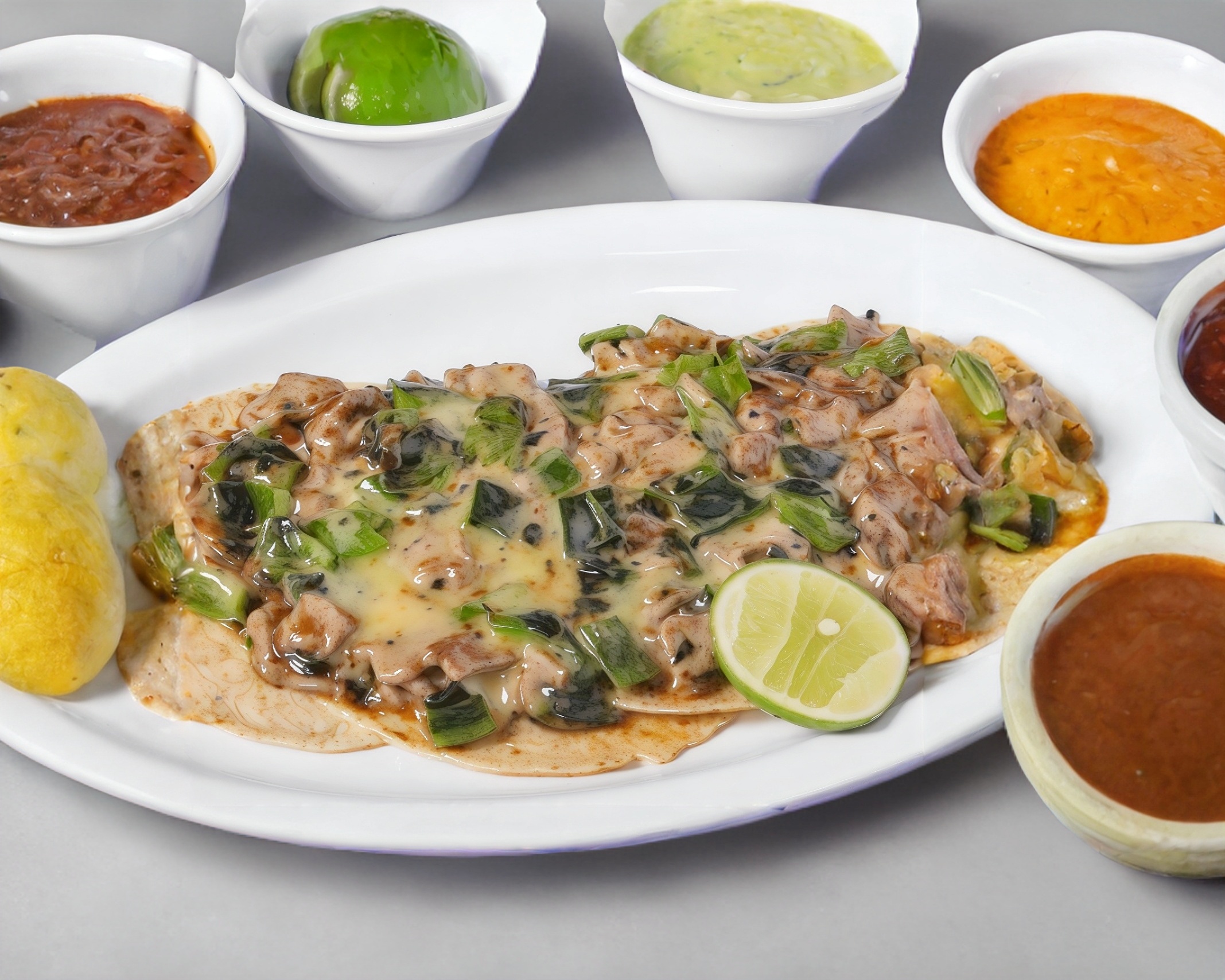 ALAMBRE DE BISTEC CON QUESO (3)TACOS 200