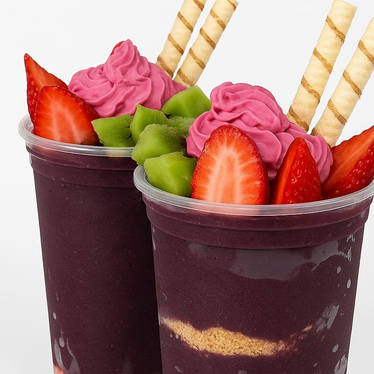 Os 2 copos serão iguais, não sendo permitido alterações..