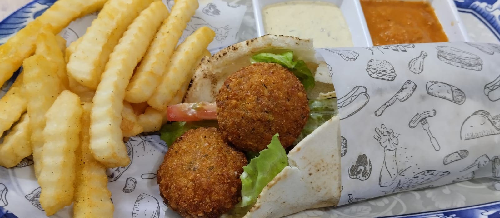 FALAFEL EN PAN ARABE