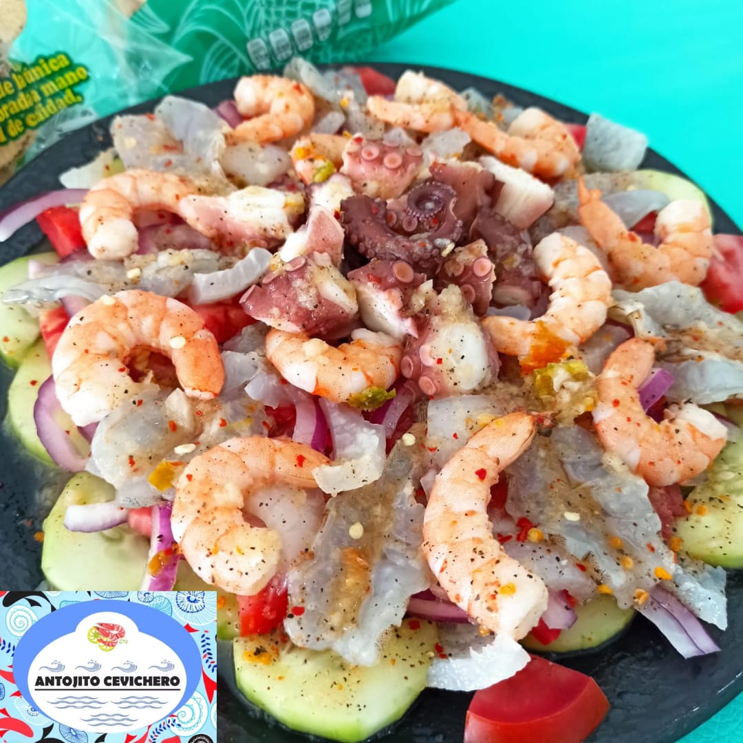 Para Picar Camarón y Pulpo Grande