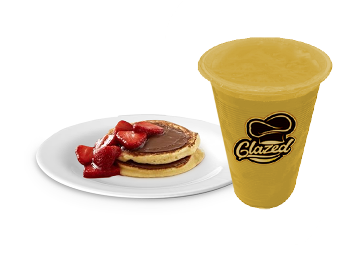 Pancakes con Nutella, Fruta, 1 Jugo
