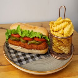 Sándwich de Pollo Crispy +papas