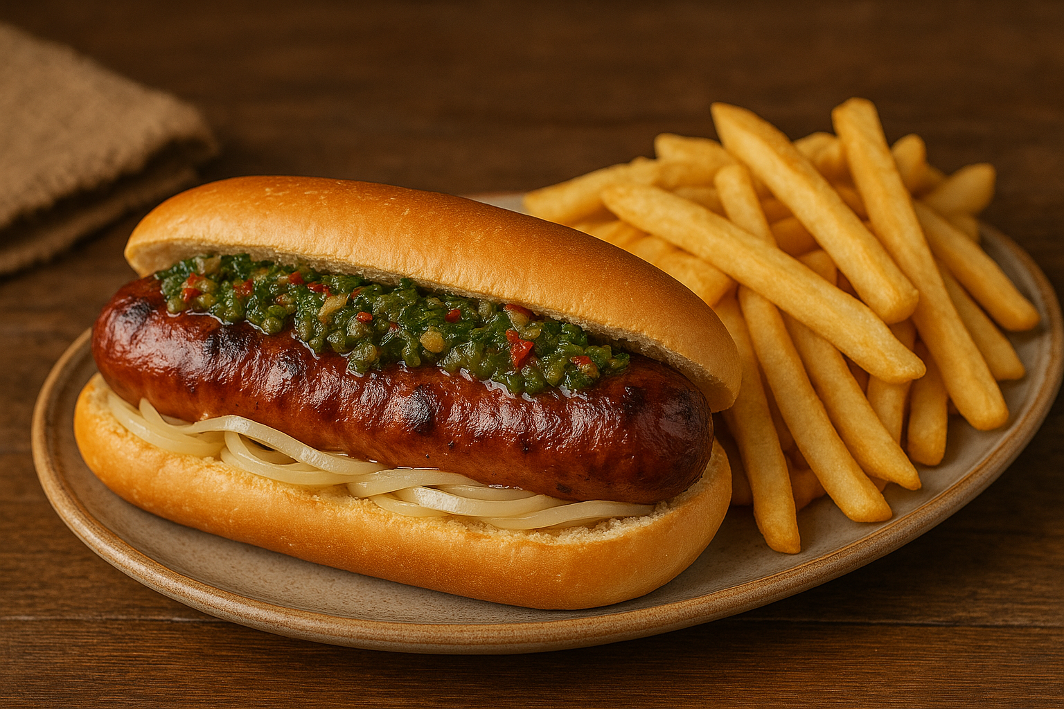 Hot Dog Chorizo Argentino