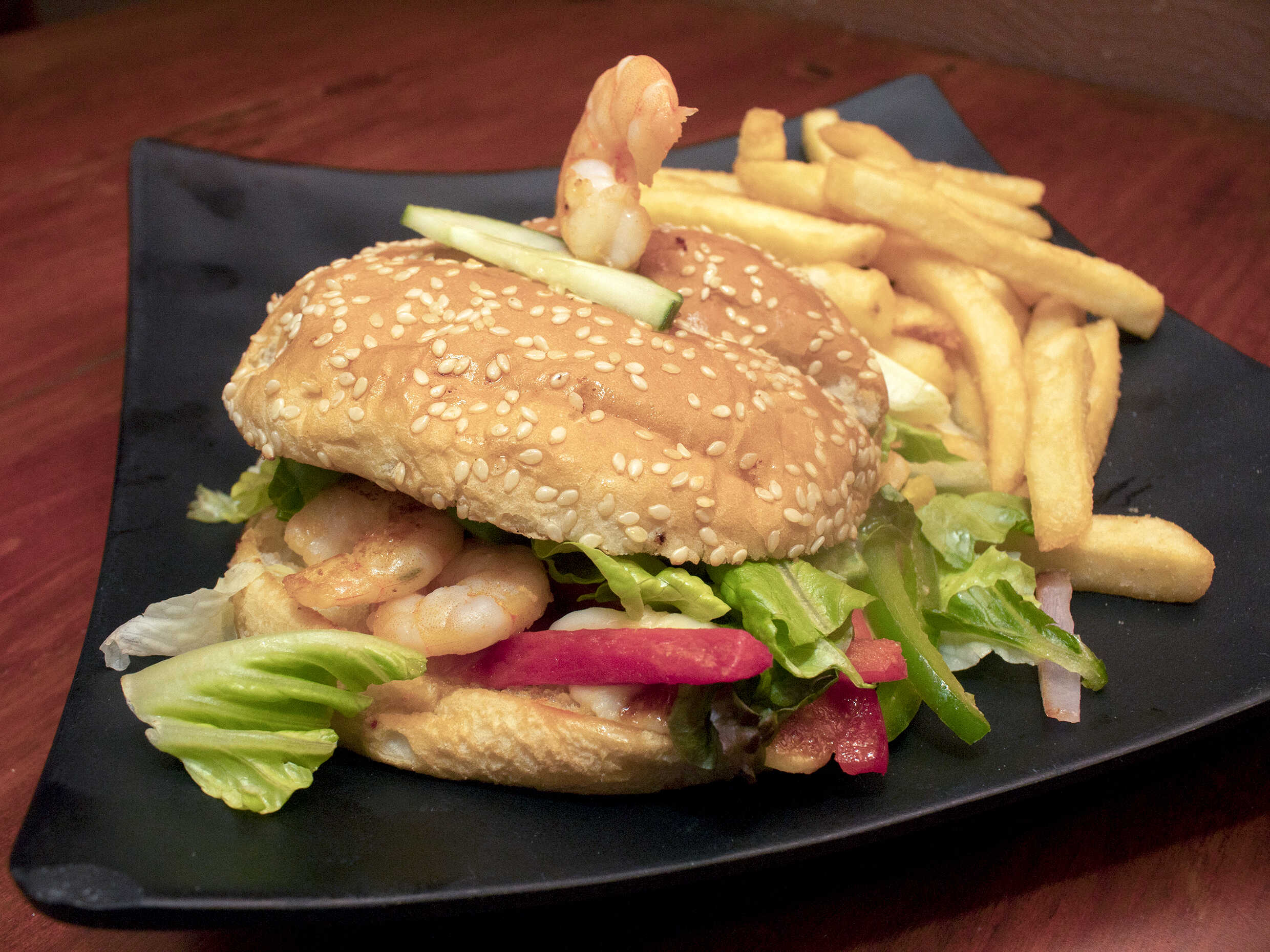 Hamburguesa de Camarón