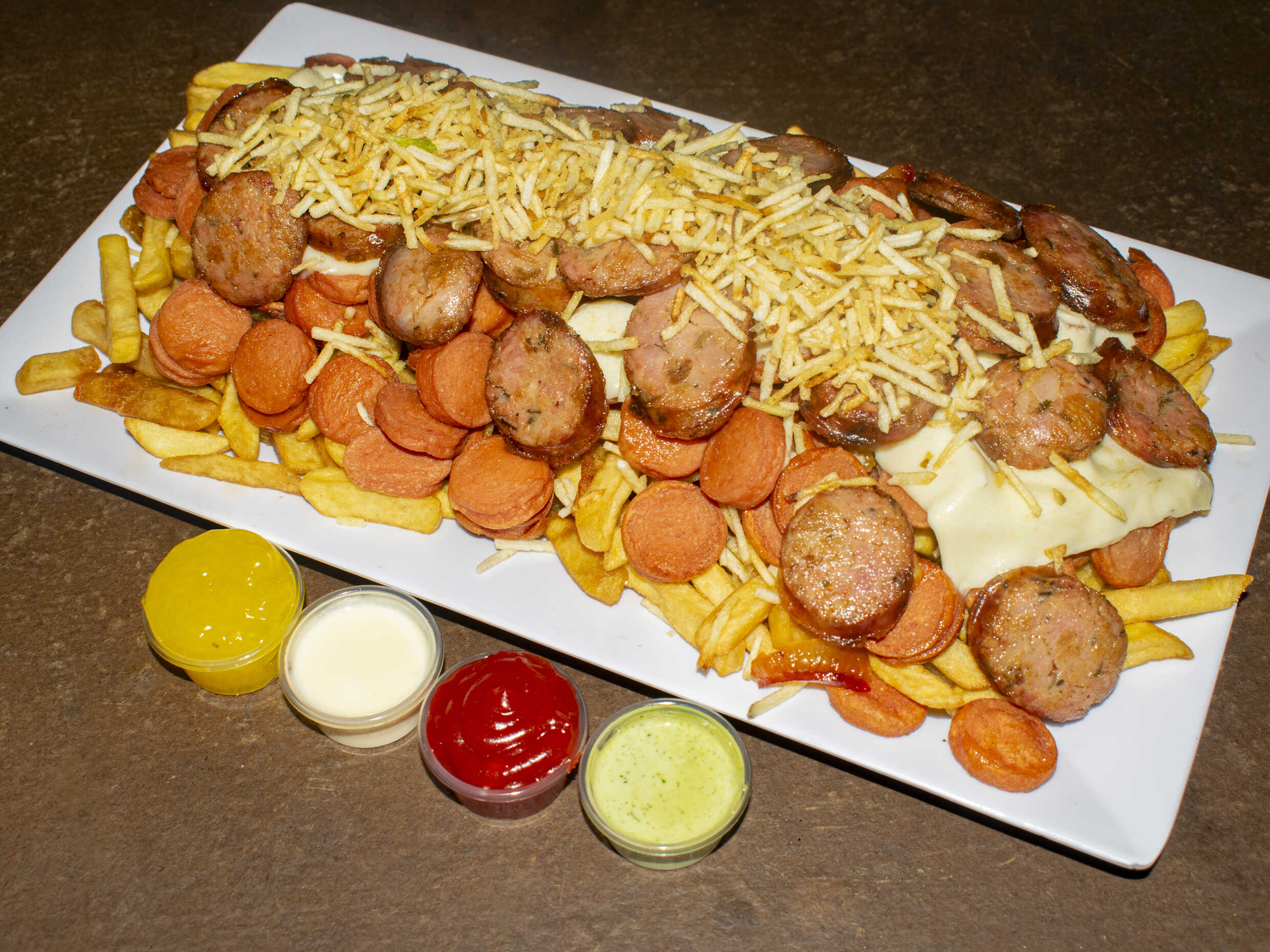 Salchipapa Grande Chorizo