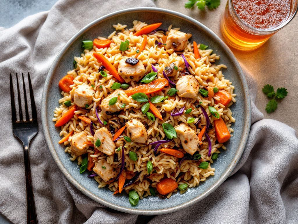 Arroz Central Oriental +Bebida