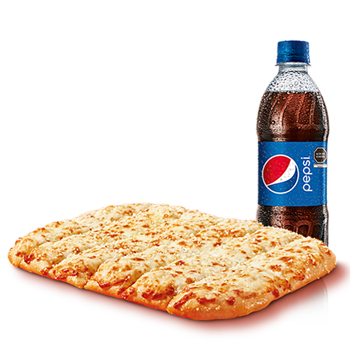 Crazy Cheese Bread + Gaseosa
