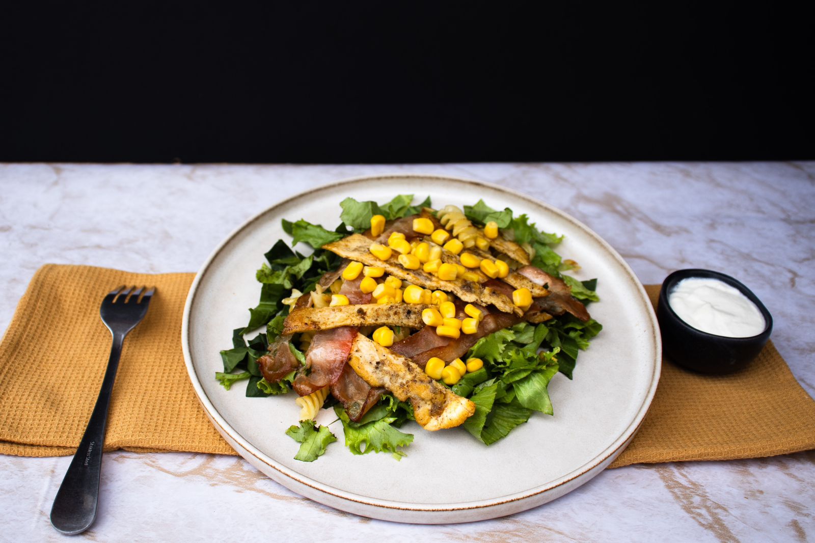 Ensalada de Espinaca y Pechuga Asada