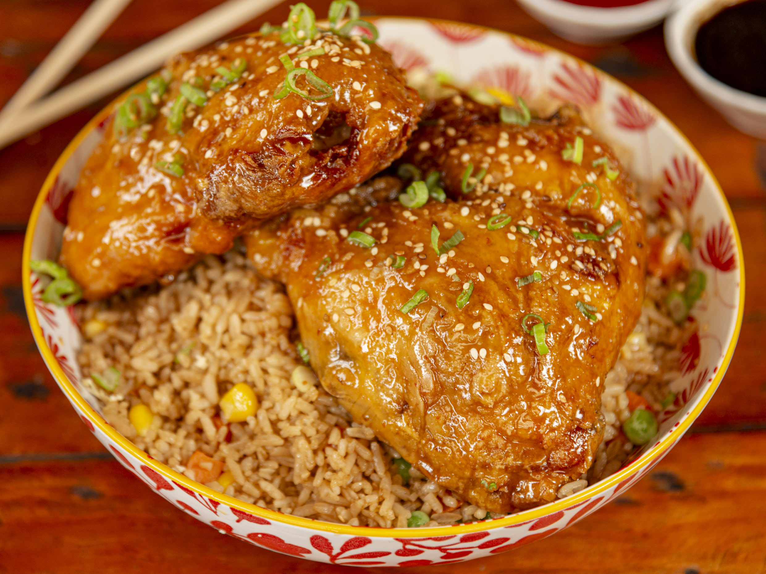 Combo Arroz al Wok + 1/2 pollo