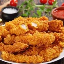 tiras de frango a milanesa com molho billy jack