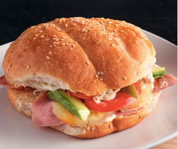 Torta Triple de Jamón, Piña y Queso