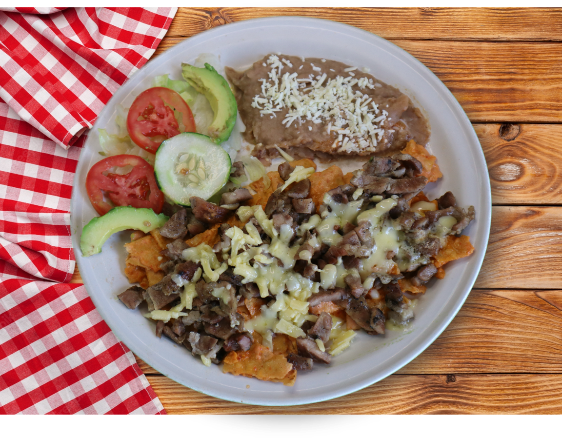 Chilaquiles con Carne Asada