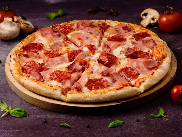 Pizza de Pepperoni, Jamón y Tocino (45 cm - Jumbo)
