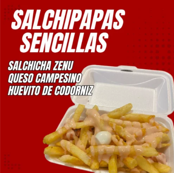 Salchipapas Sencilla