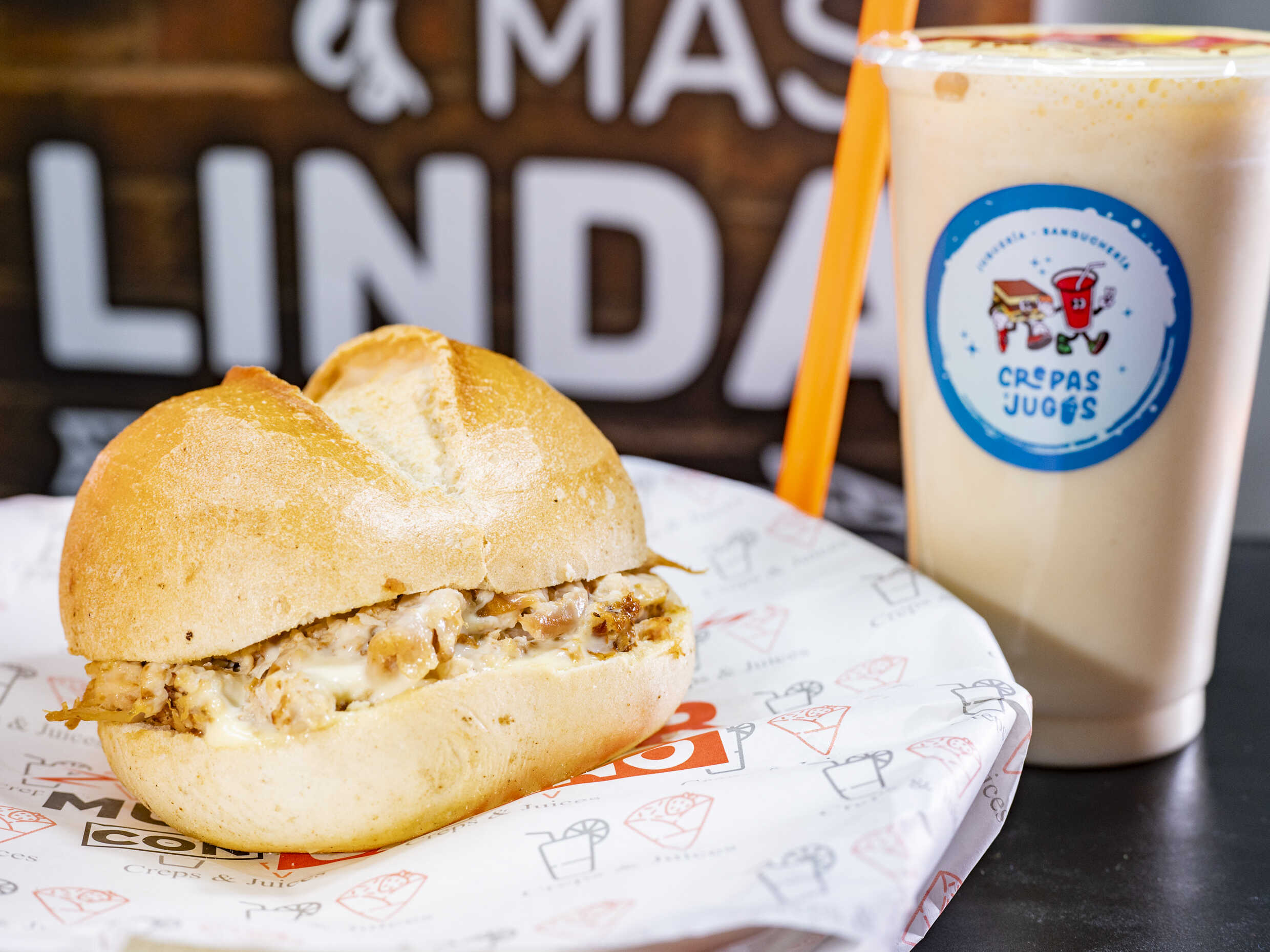 Combo 5-Pollo a la Brasa con Jugo con Leche 21oz