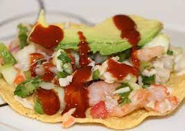 Tostada Ceviche De Camarón