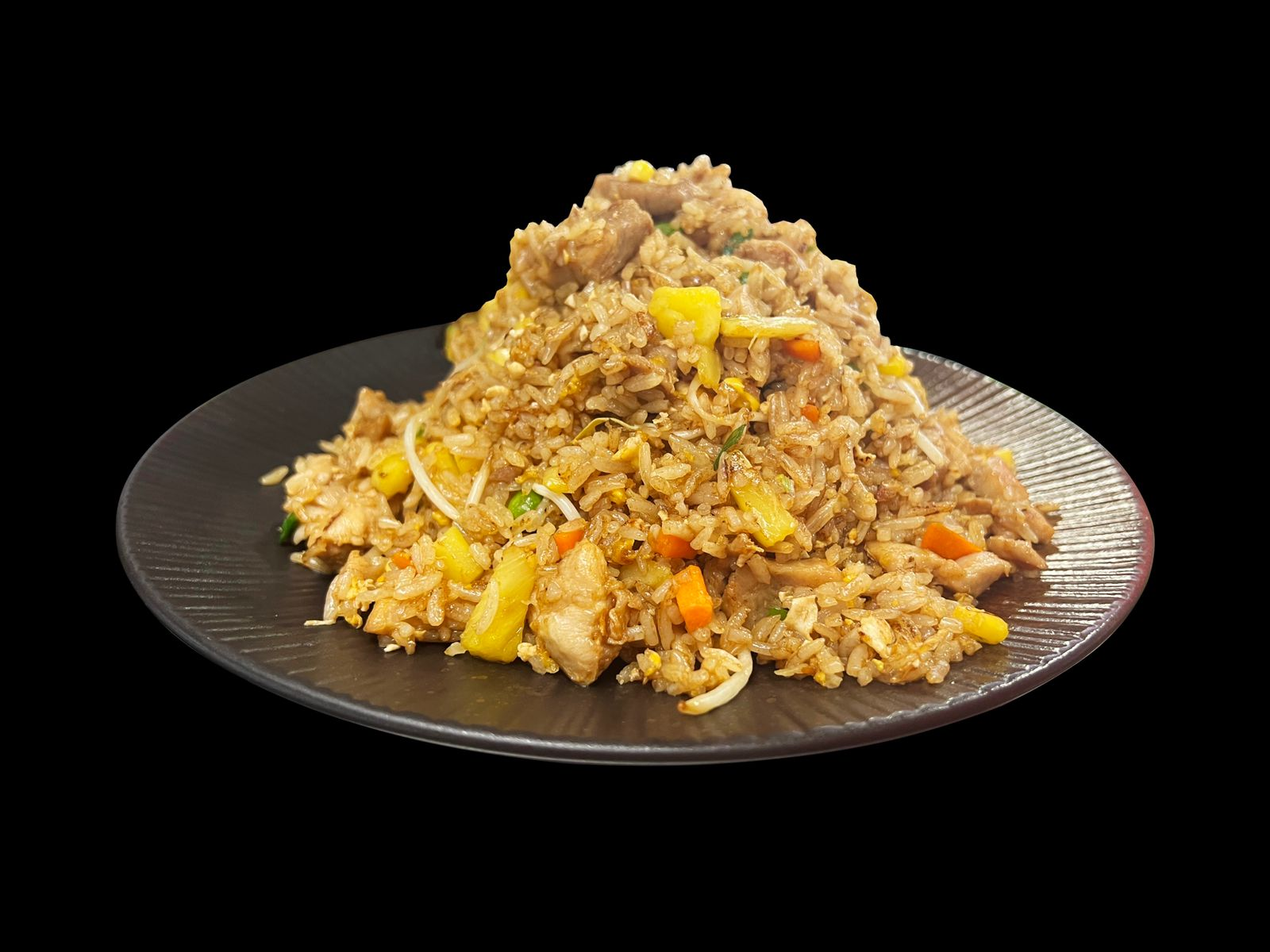 Arroz Frito con Piña y Pollo