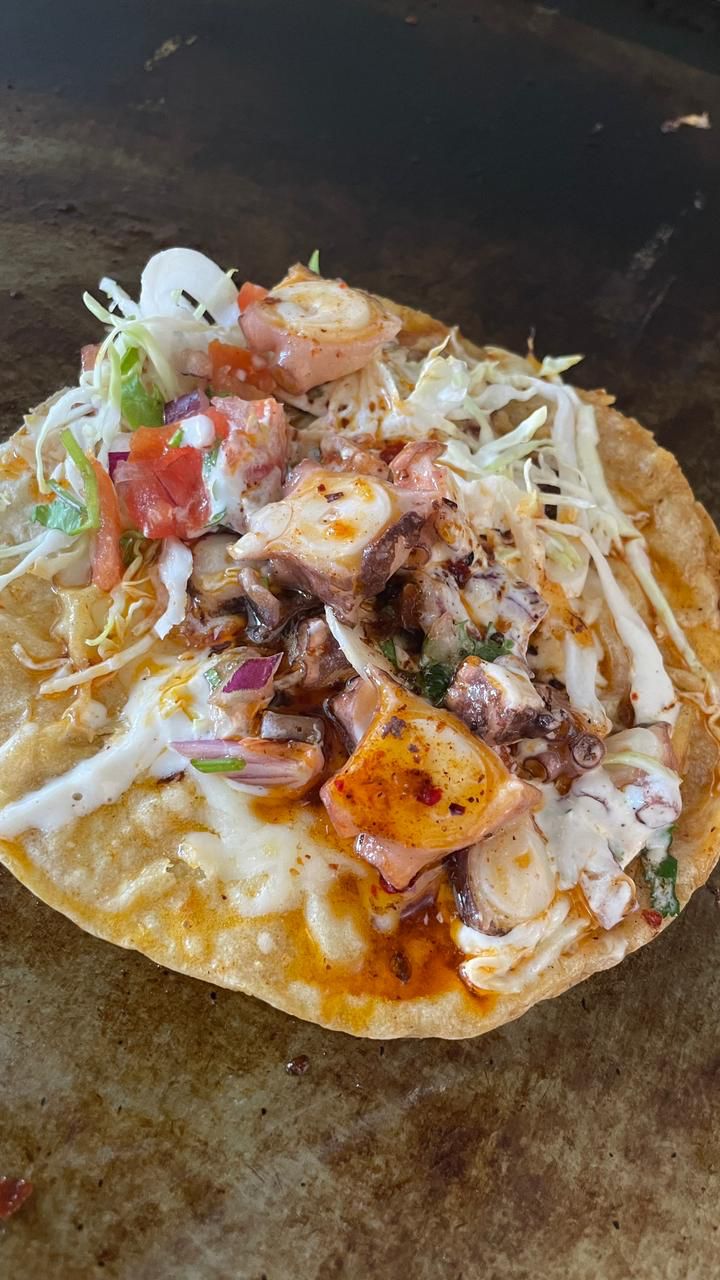 Taco de Pulpo Enchilado