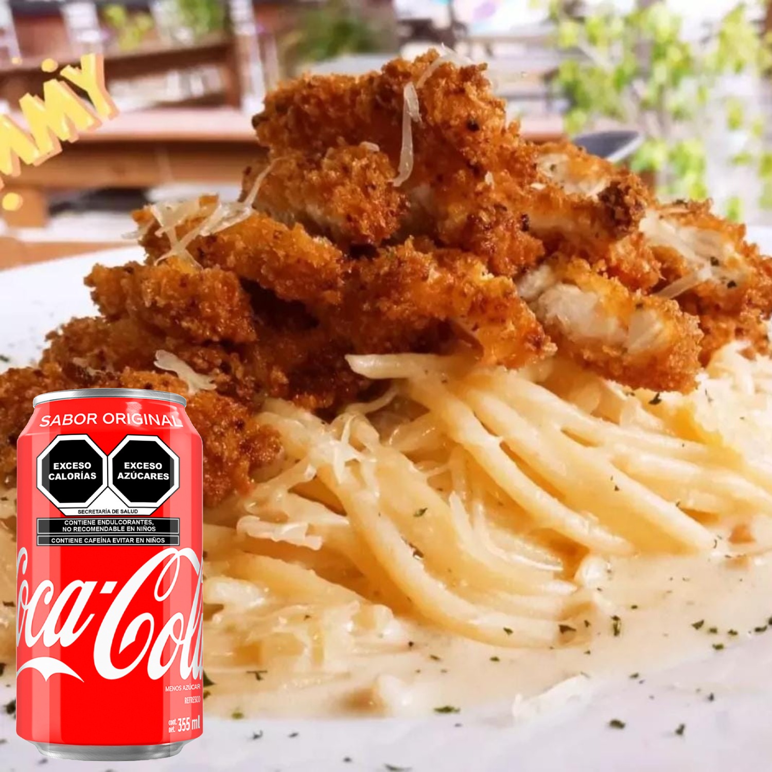 Combo-Coca Cola Pasta Carbonara Kruji + CocaCola