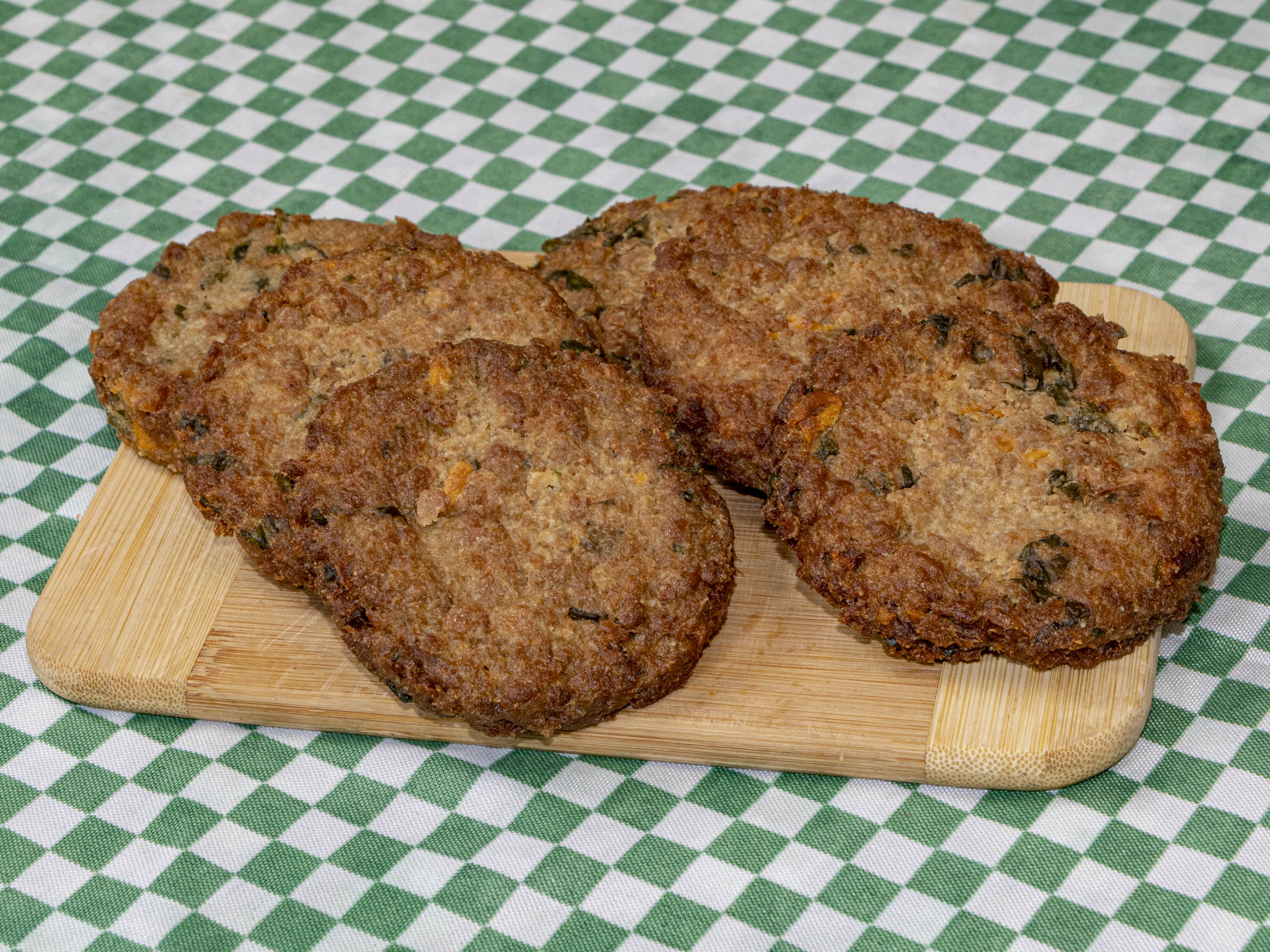 Medallones de Hamburguesa con Verduras