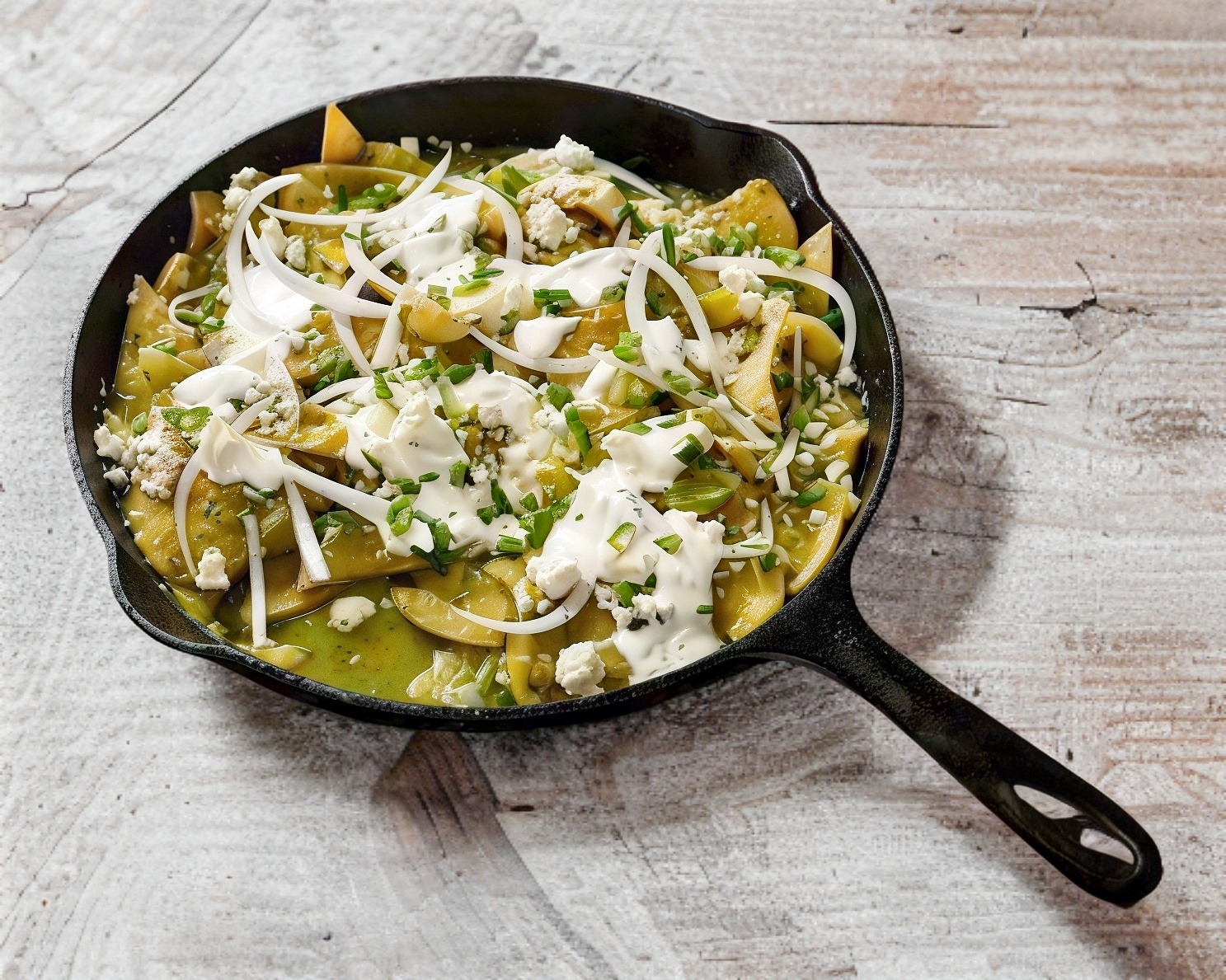 Chilaquiles con Bistec