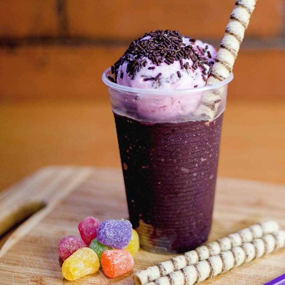 Açaí batido exclusivo do Marujo, peça do seu jeito.