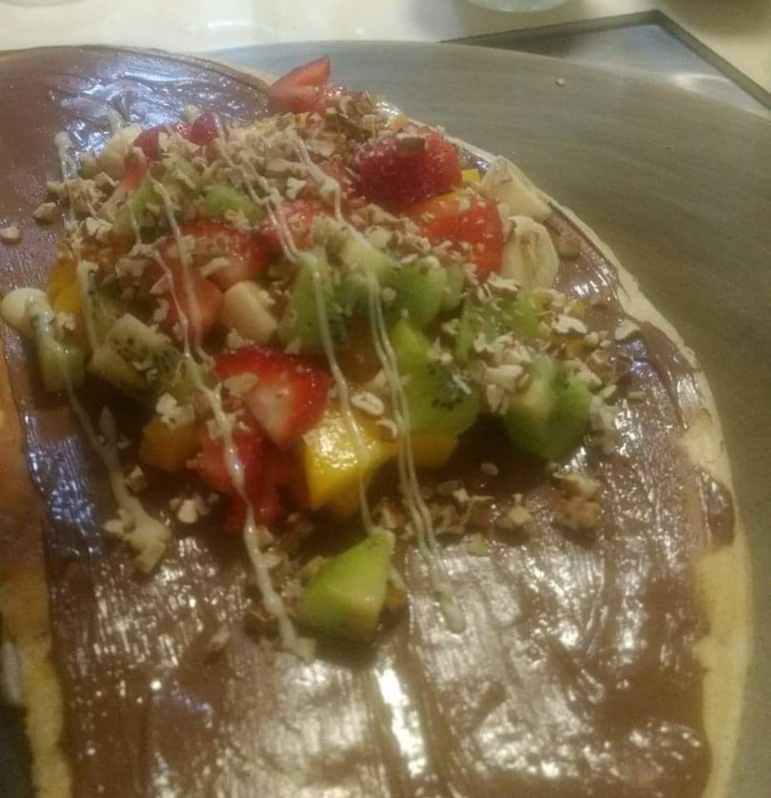 Crepa de Plátano con Queso y Nutella