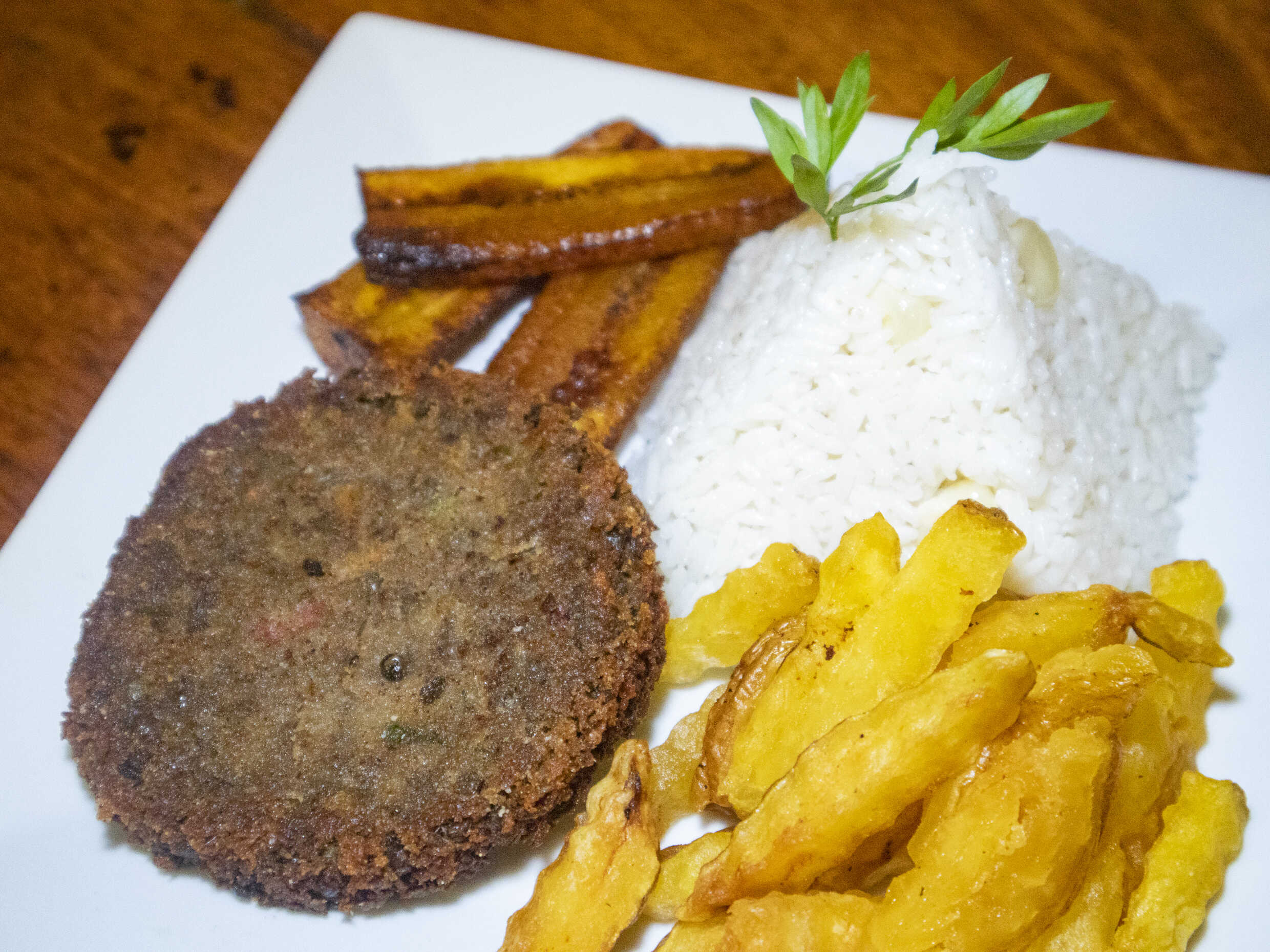 Hamburguesa de Lenteja a lo pobre