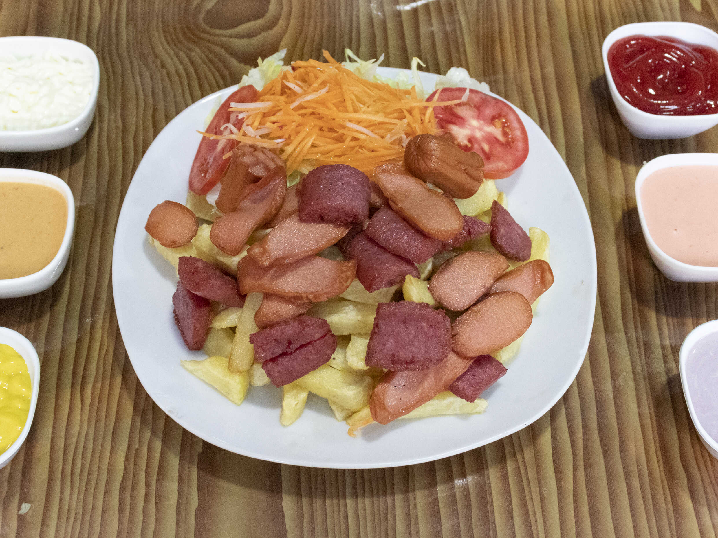 Salchipapa Mixta
