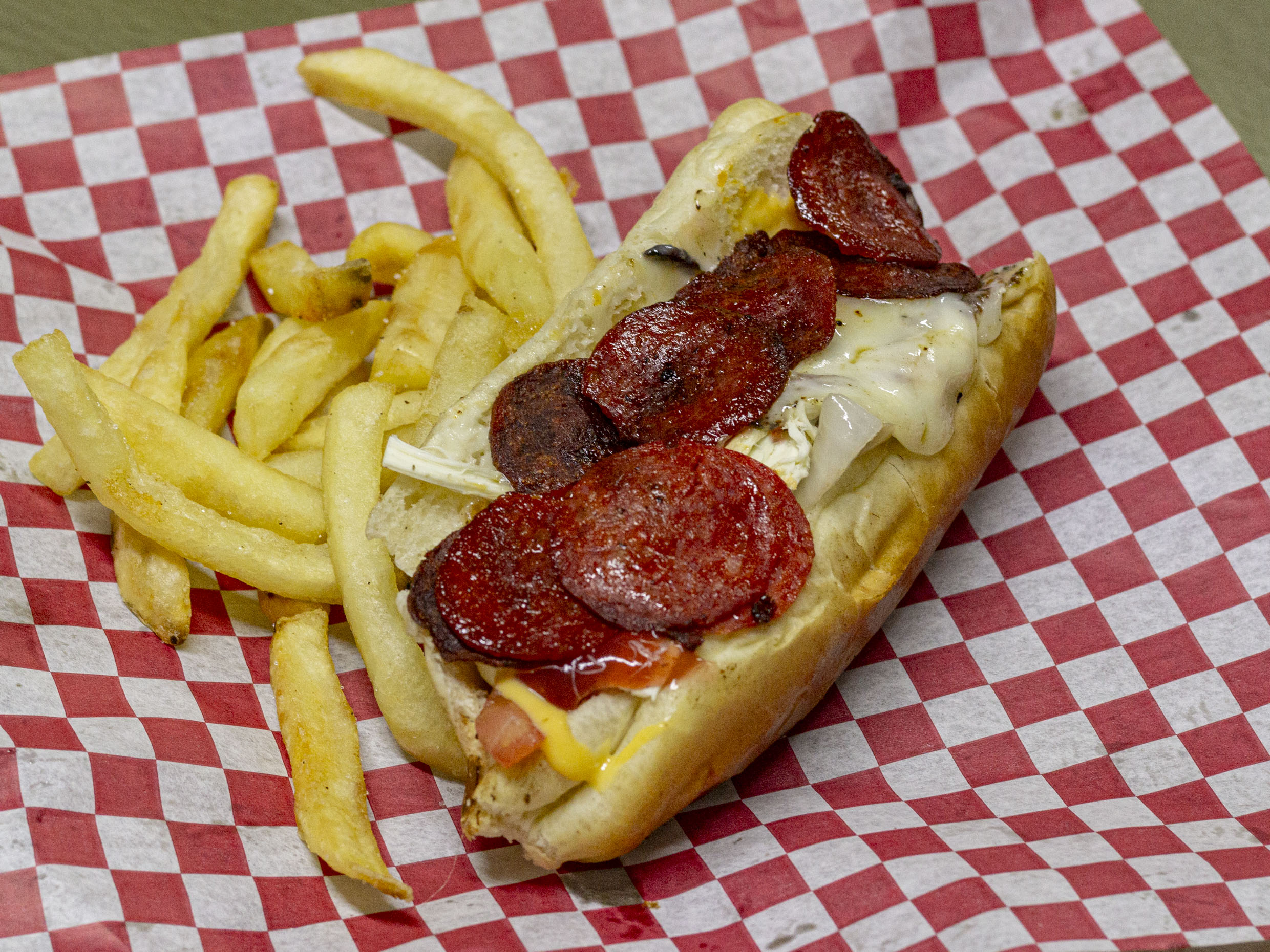 Hot Dog pepperoni con papaS