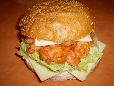 Hamburguesa de camaron