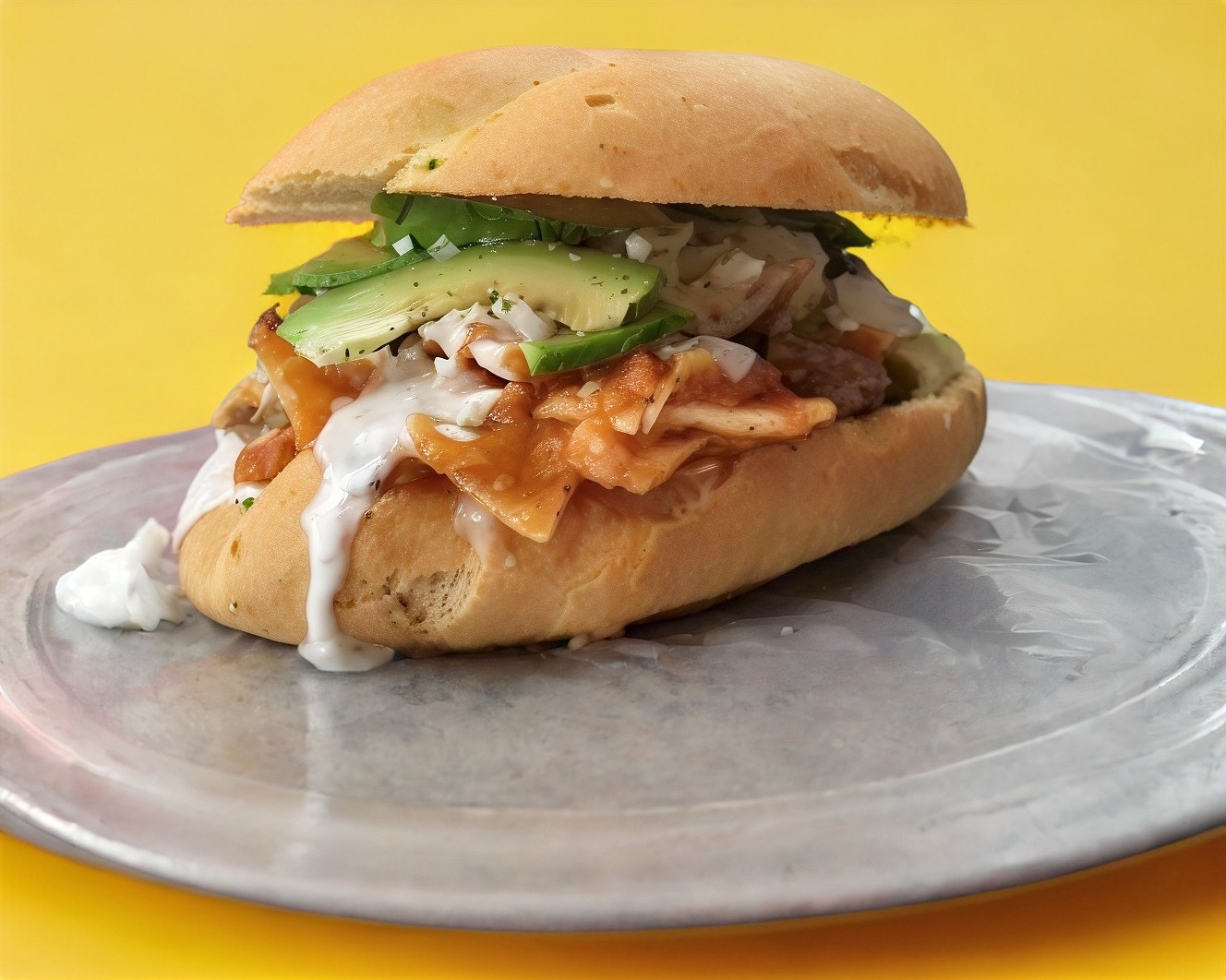 Torta de Chilaquiles con Suadero