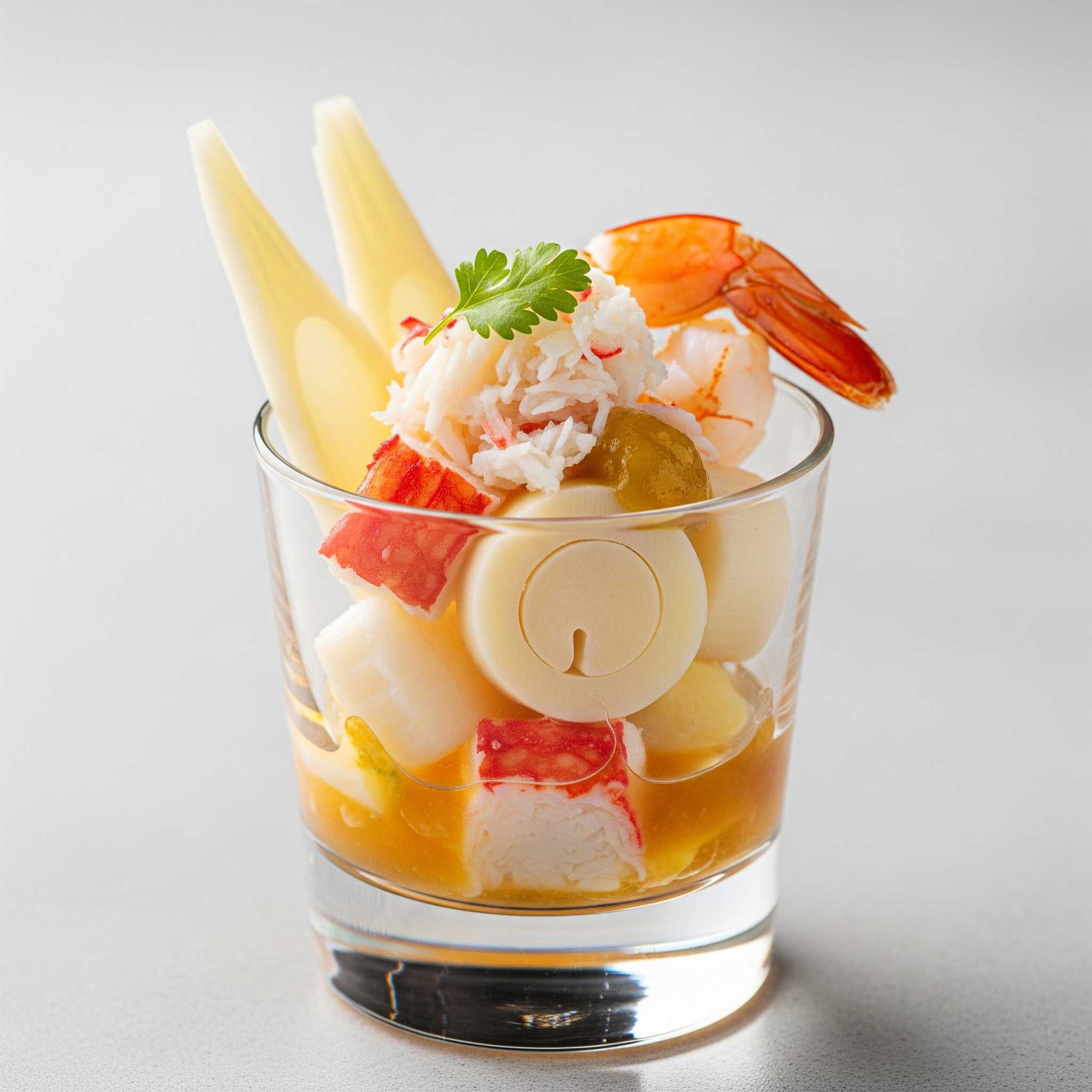 "COCTEL PALMITO Y CAMARON pequeño"