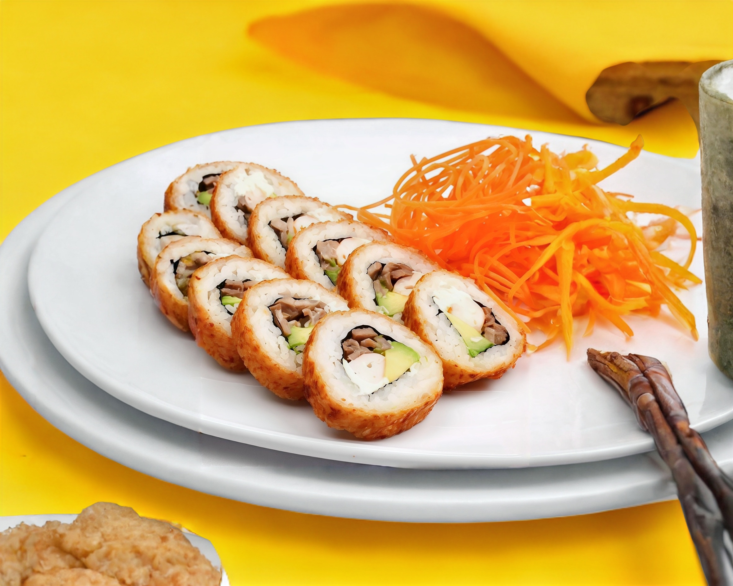 Sushi Empanizado Cielo, Mar y Tierra